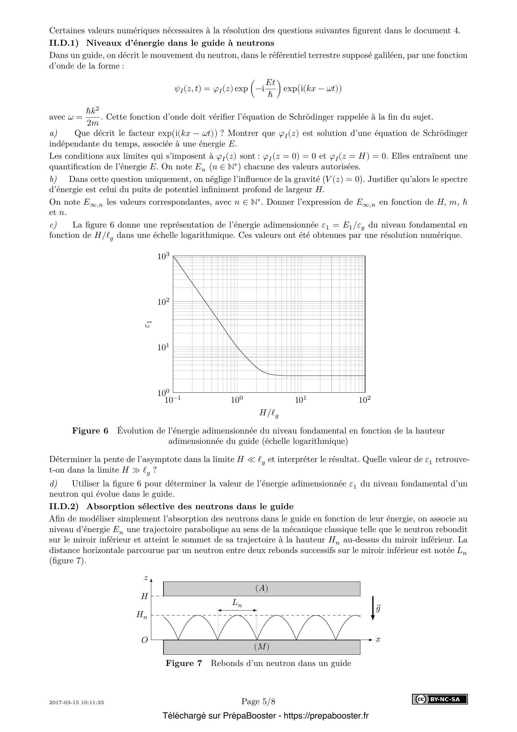 Énoncé Centrale 2017 MP Physique 1 – page 5 Énoncé Centrale 2017 MP Physique 1 – page 5