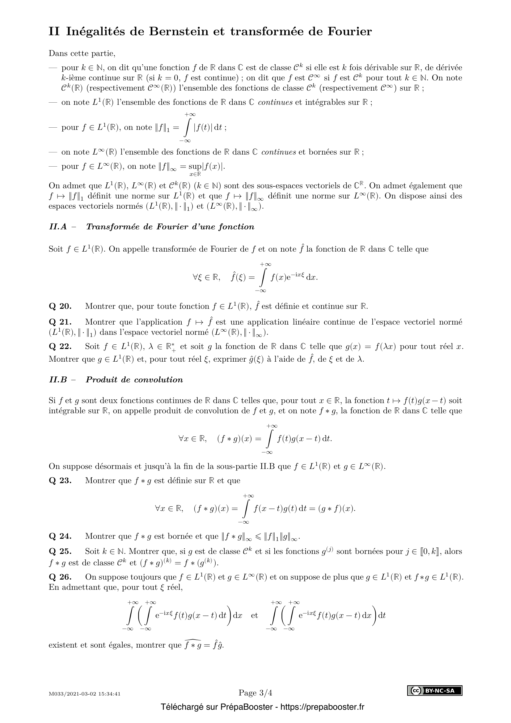 Énoncé Centrale 2021 MP Maths 2 – page 3 Énoncé Centrale 2021 MP Maths 2 – page 3