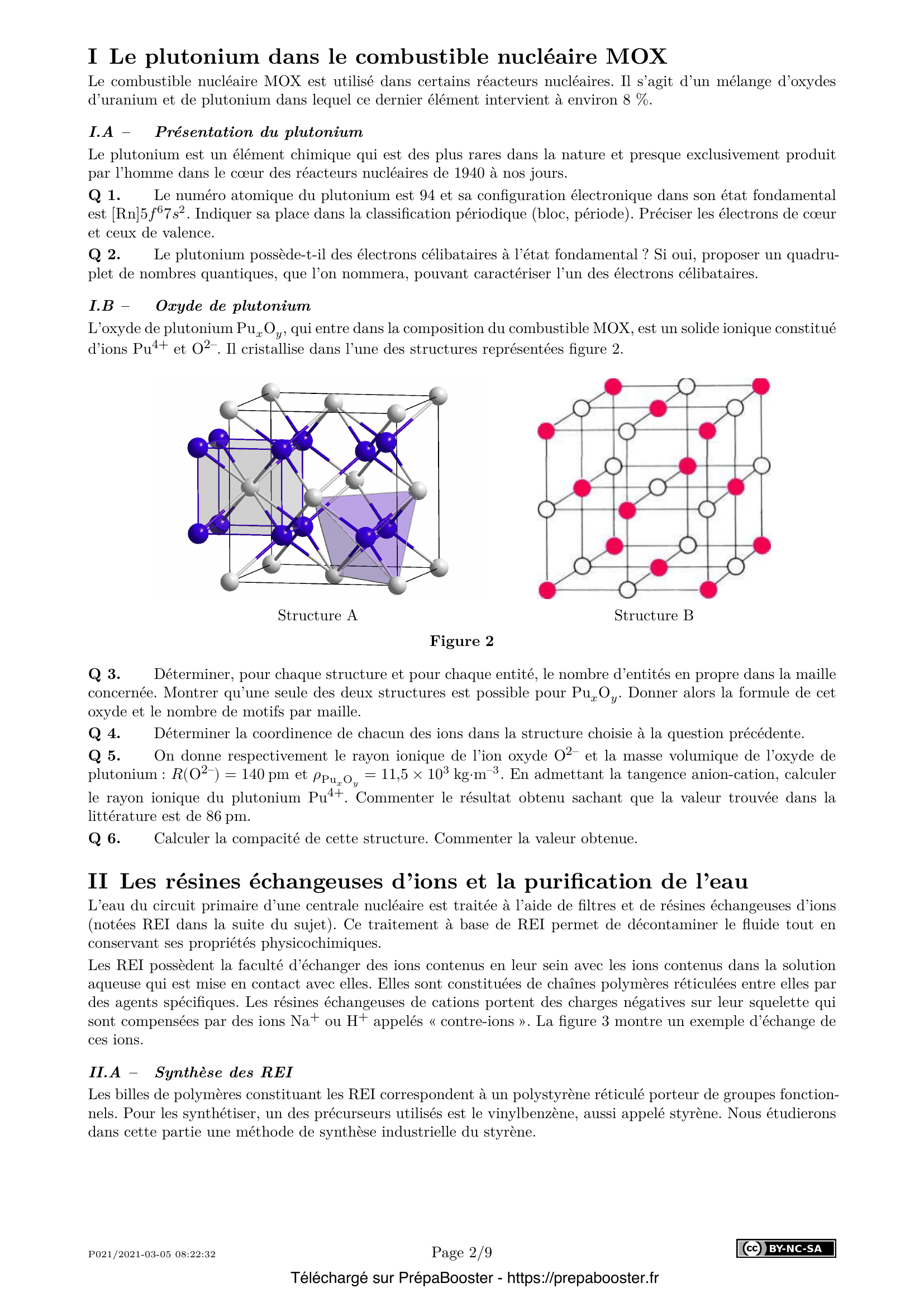 Énoncé Centrale 2021 MP Physique 2 – page 2 Énoncé Centrale 2021 MP Physique 2 – page 2