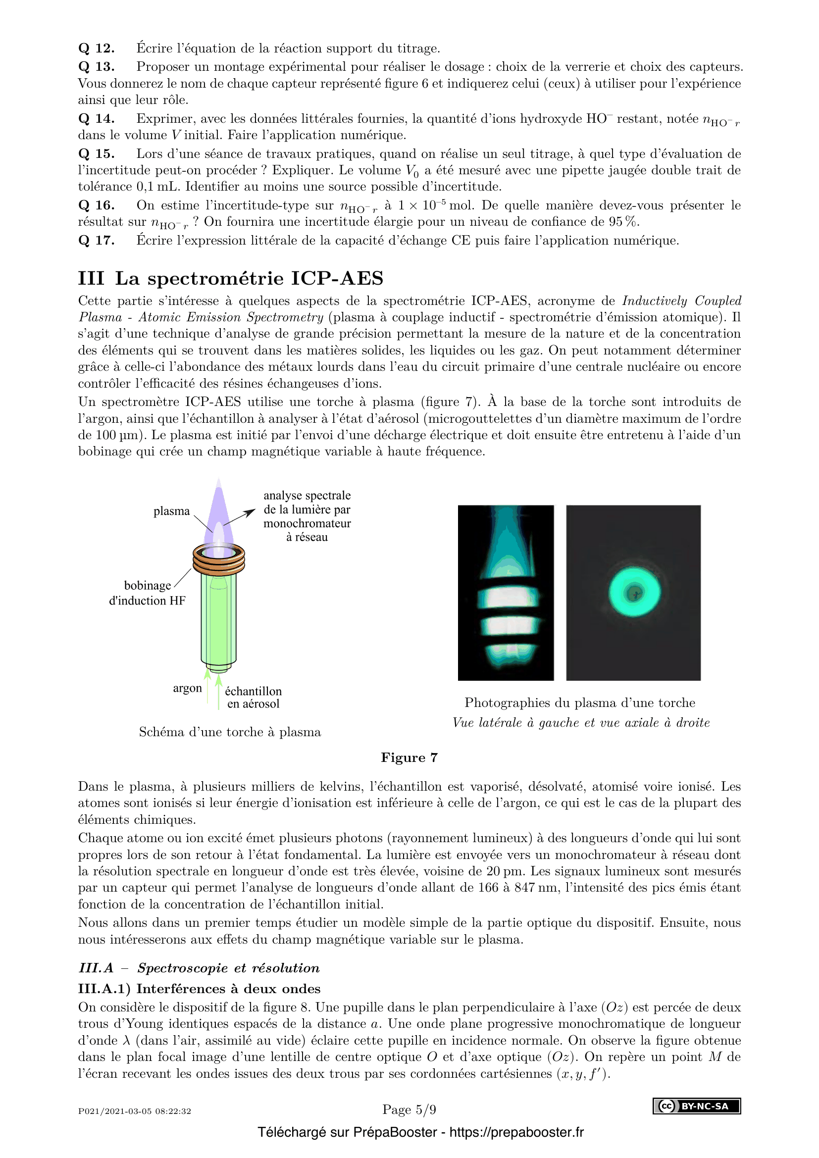 Énoncé Centrale 2021 MP Physique 2 – page 5 Énoncé Centrale 2021 MP Physique 2 – page 5