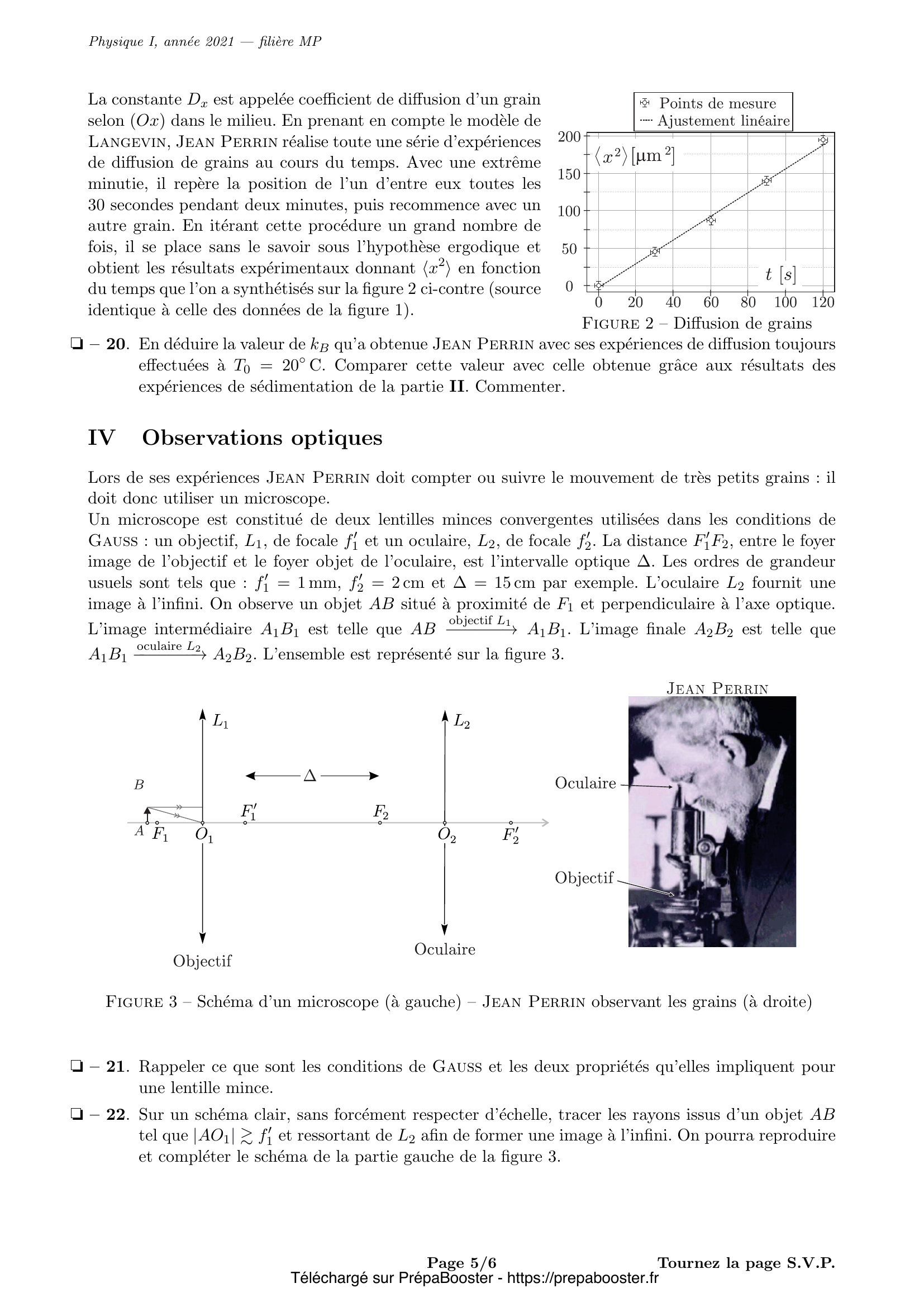 Énoncé Mines Ponts 2021 MP Physique 1 – page 6 Énoncé Mines Ponts 2021 MP Physique 1 – page 6