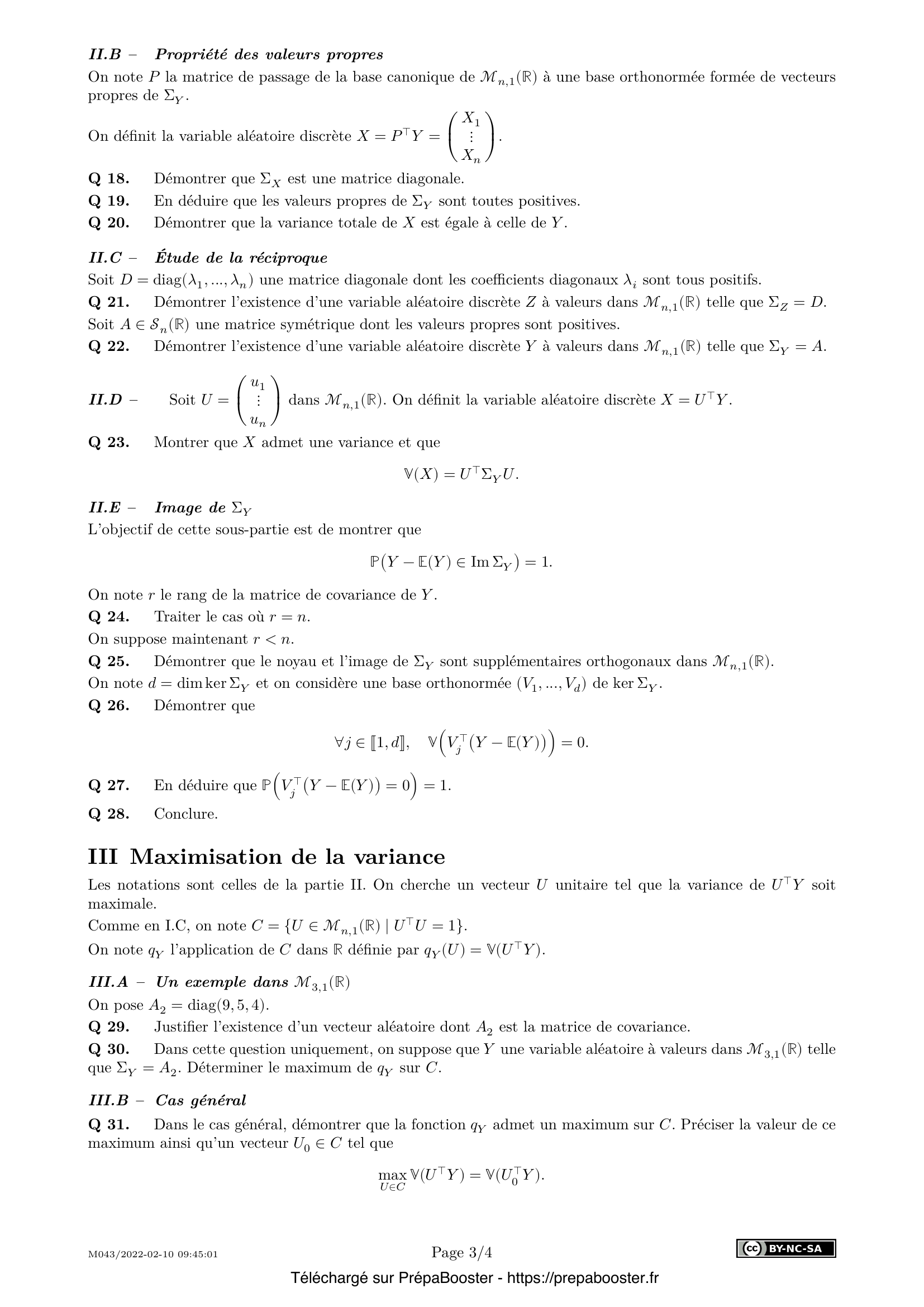 Énoncé Centrale 2022 PC Maths 1 – page 3 Énoncé Centrale 2022 PC Maths 1 – page 3