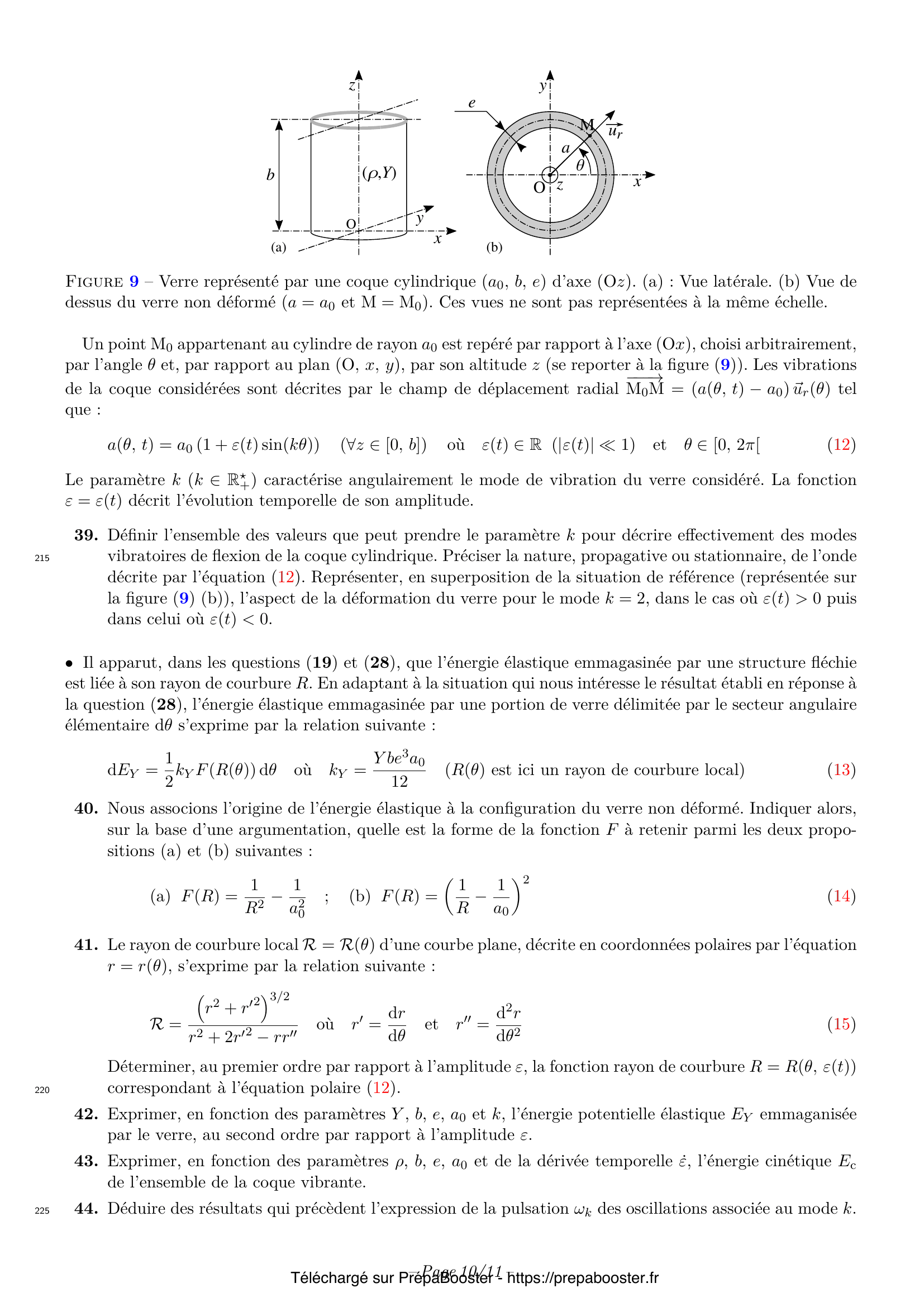 Énoncé XENS 2022 MP Physique 1 – page 12 Énoncé XENS 2022 MP Physique 1 – page 12