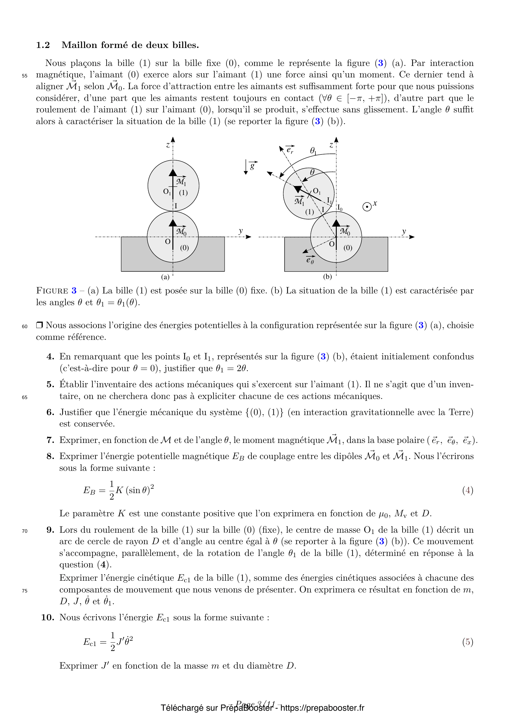 Énoncé XENS 2022 MP Physique 1 – page 5 Énoncé XENS 2022 MP Physique 1 – page 5
