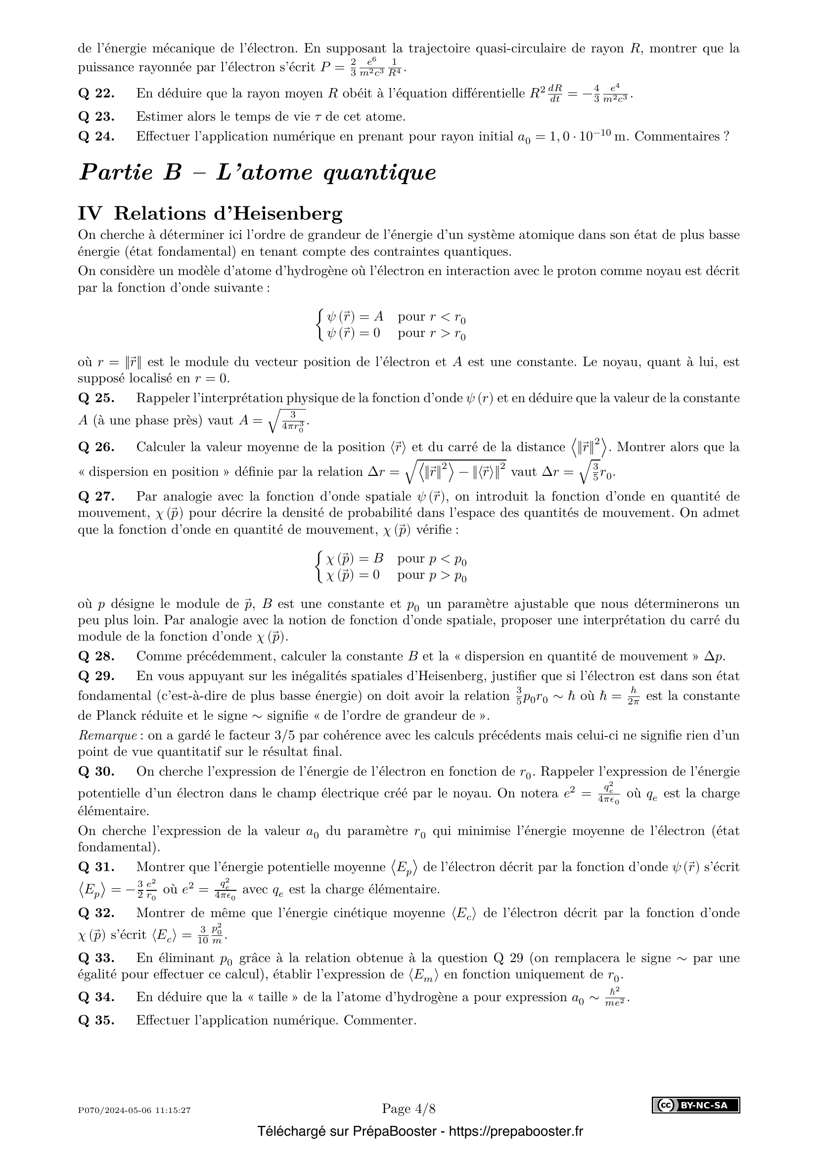 Énoncé Centrale 2024 MP Physique 2 – page 4 Énoncé Centrale 2024 MP Physique 2 – page 4