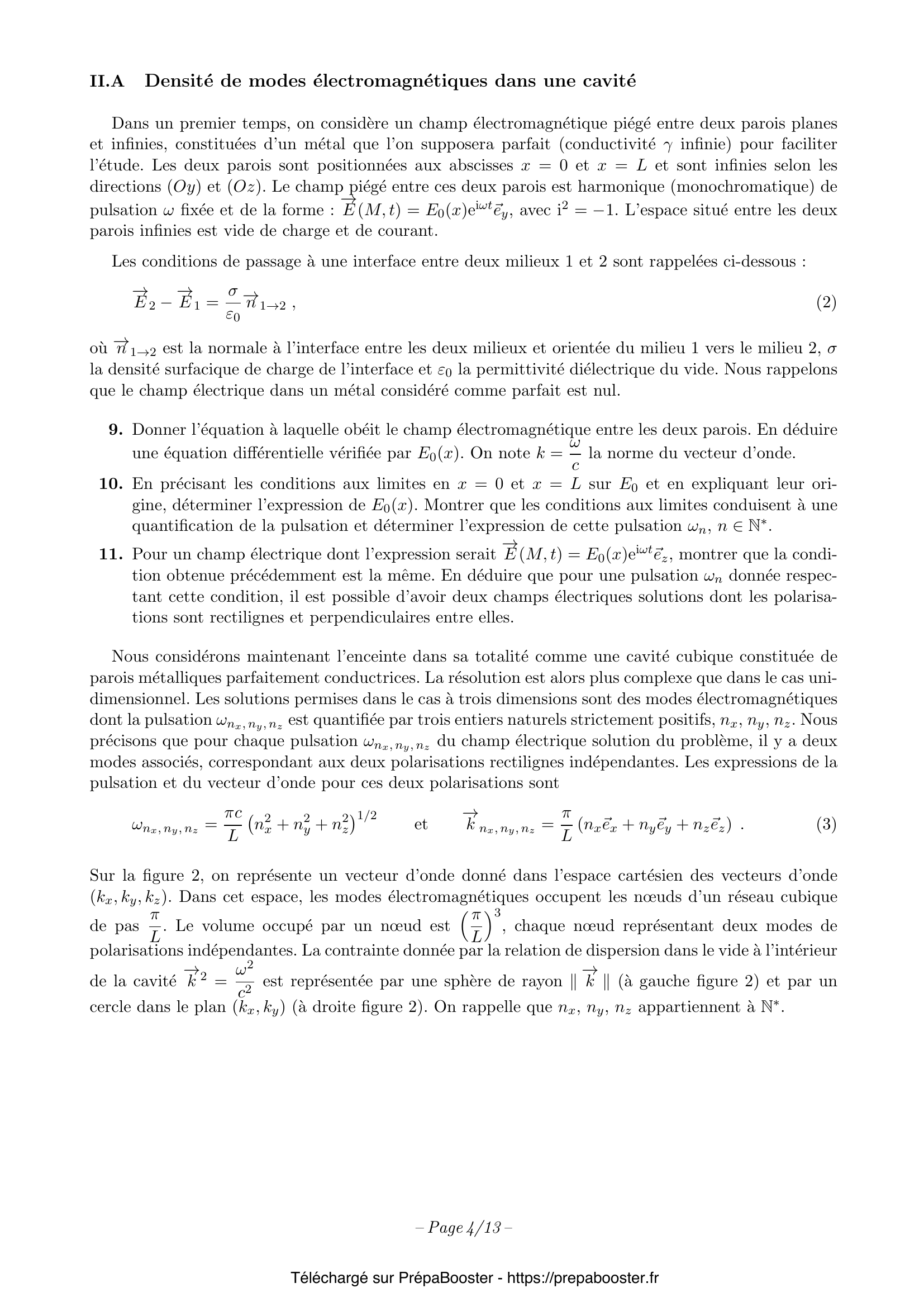 Énoncé XENS 2024 MP Physique 1 – page 5 Énoncé XENS 2024 MP Physique 1 – page 5