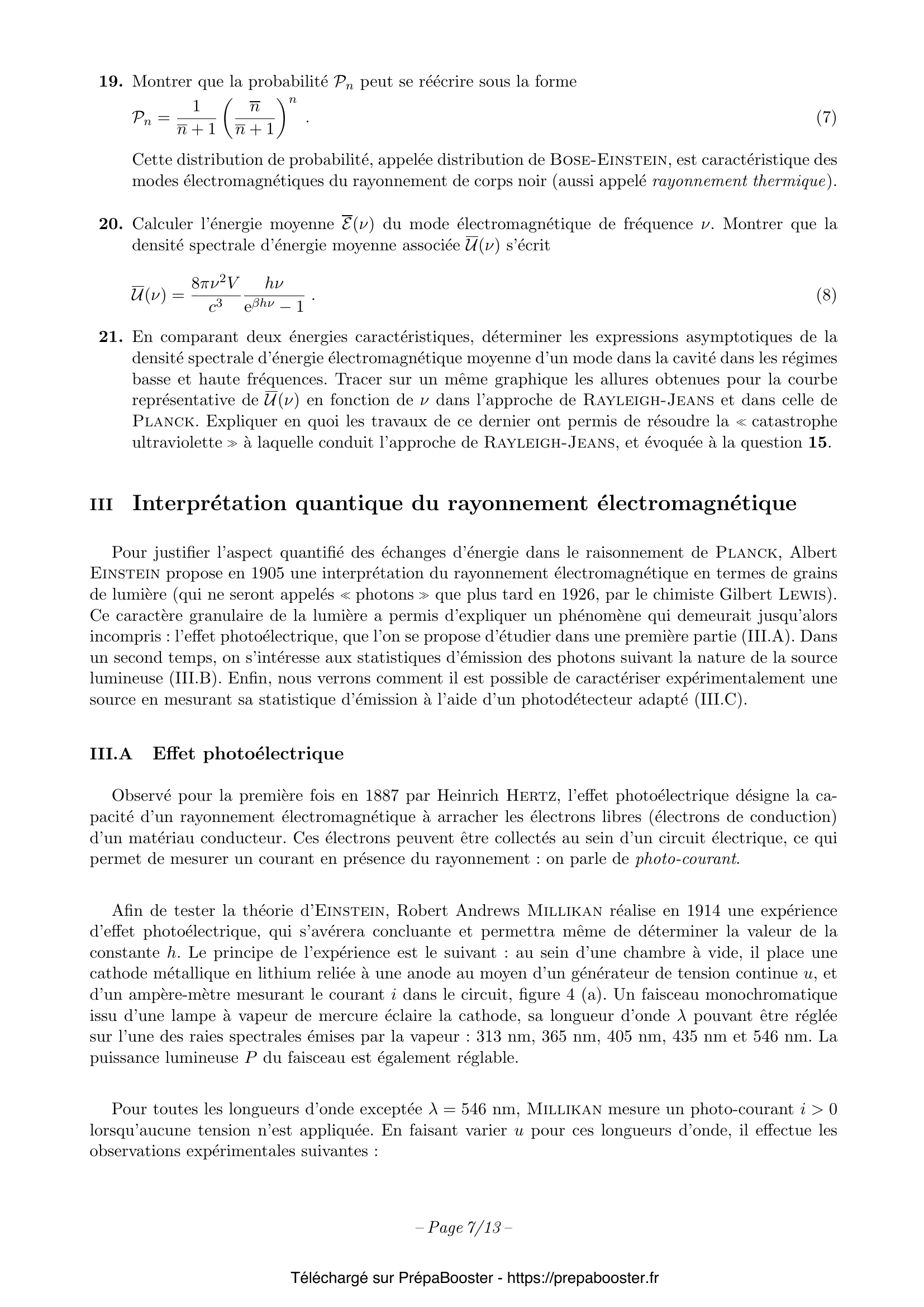 Énoncé XENS 2024 MP Physique 1 – page 8 Énoncé XENS 2024 MP Physique 1 – page 8