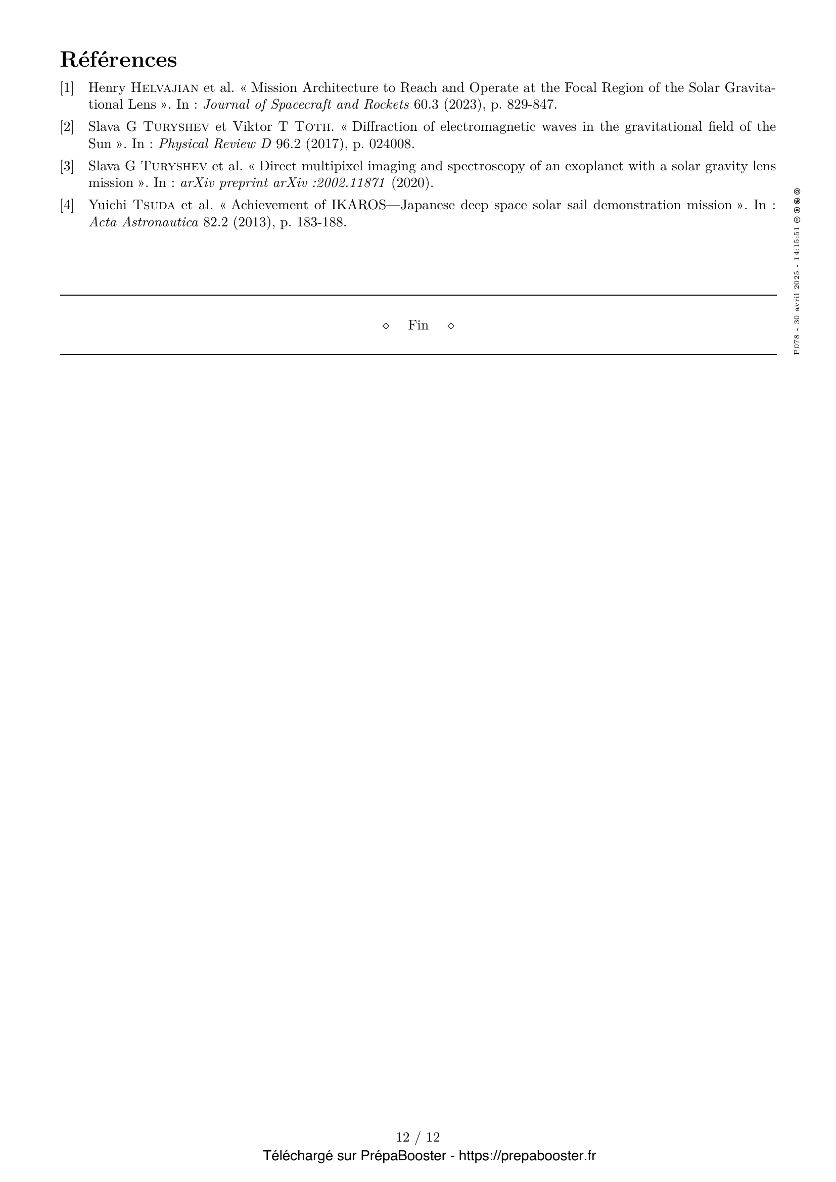Énoncé Centrale 2025 MP Physique 2 – page 12 Énoncé Centrale 2025 MP Physique 2 – page 12