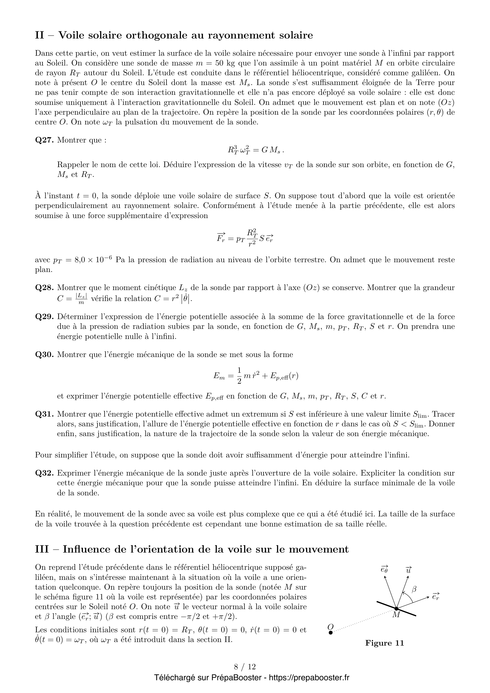 Énoncé Centrale 2025 MP Physique 2 – page 8 Énoncé Centrale 2025 MP Physique 2 – page 8