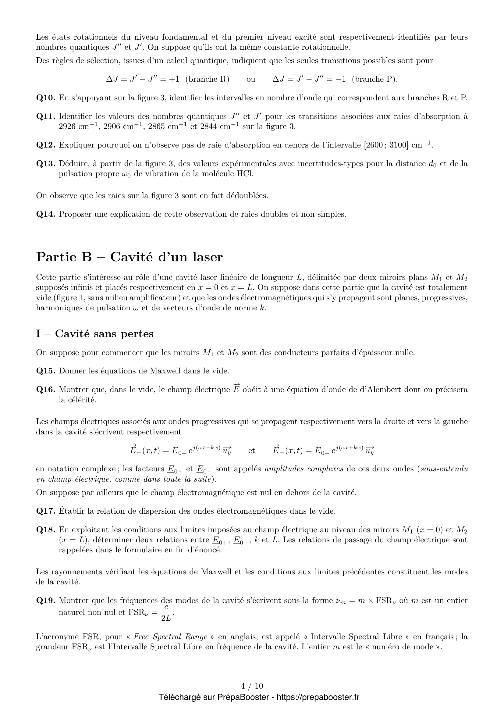 Énoncé Centrale 2026 MP Physique 1 – page 4 Énoncé Centrale 2026 MP Physique 1 – page 4