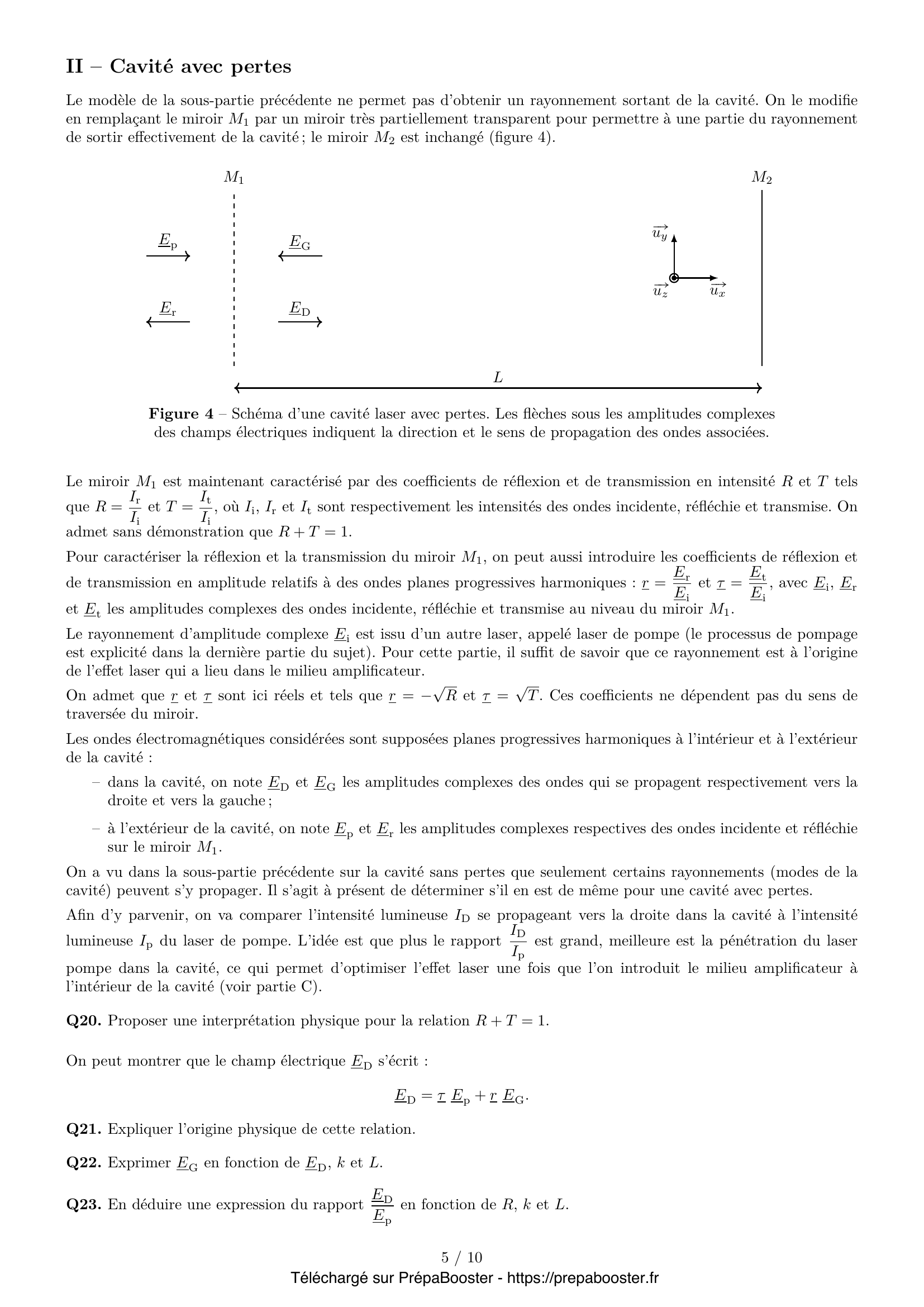Énoncé Centrale 2026 MP Physique 1 – page 5 Énoncé Centrale 2026 MP Physique 1 – page 5