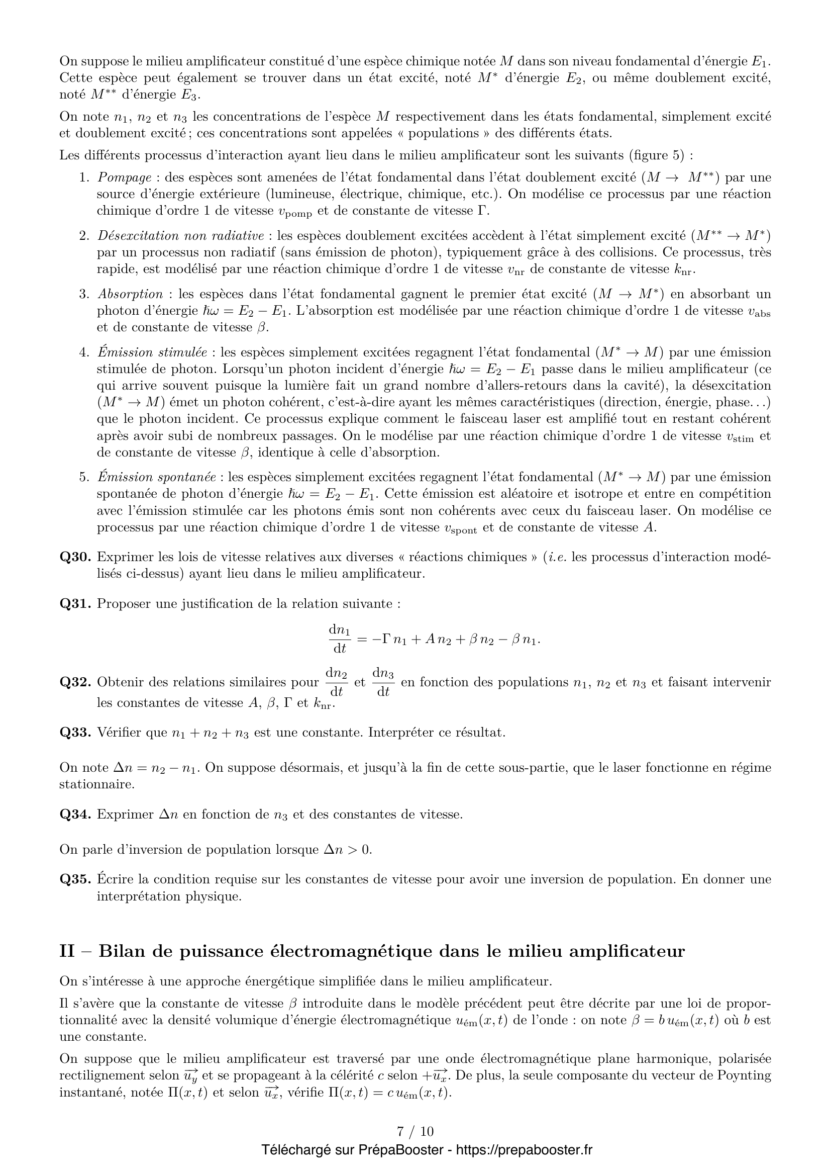 Énoncé Centrale 2026 MP Physique 1 – page 7 Énoncé Centrale 2026 MP Physique 1 – page 7