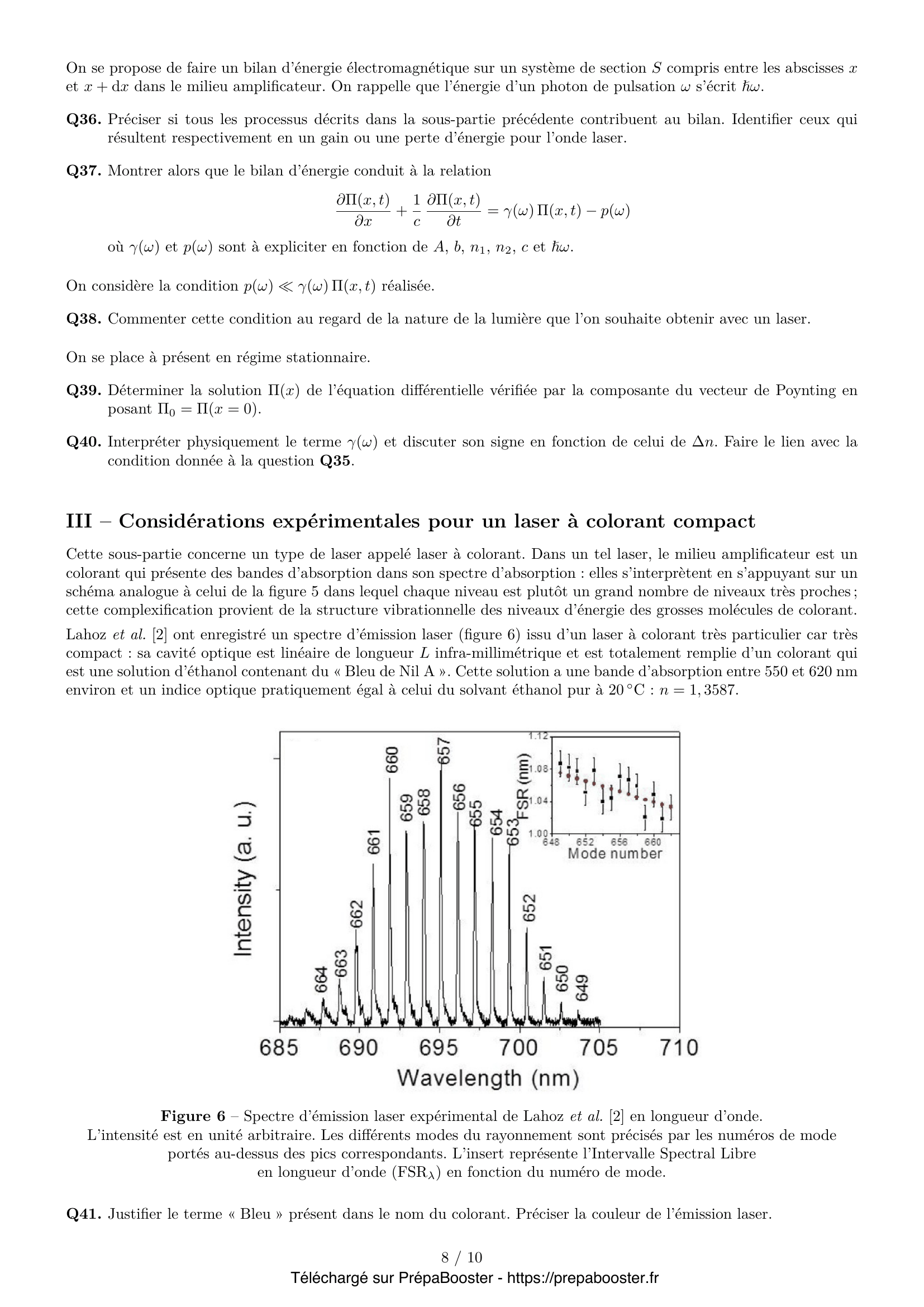 Énoncé Centrale 2026 MP Physique 1 – page 8 Énoncé Centrale 2026 MP Physique 1 – page 8