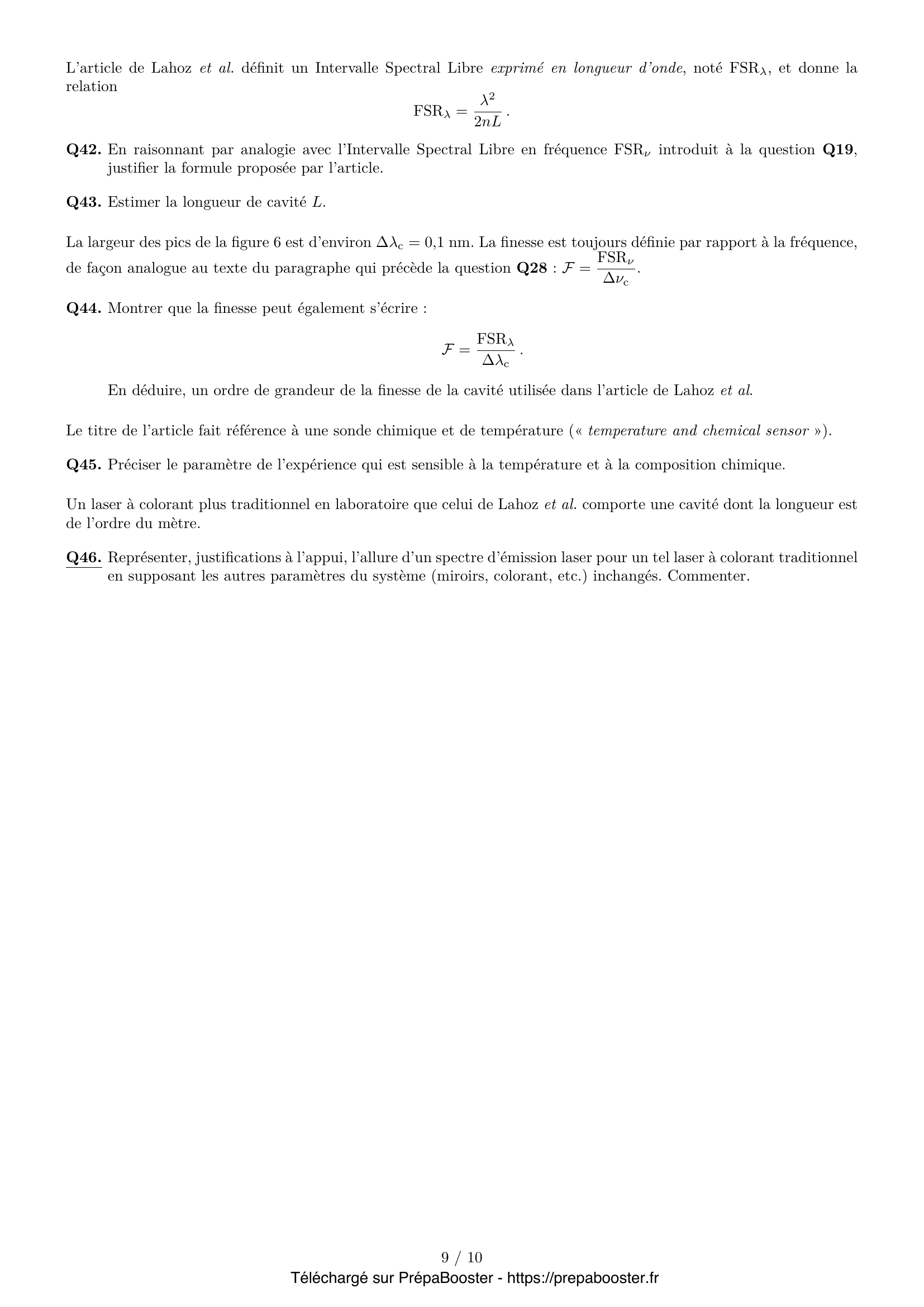Énoncé Centrale 2026 MP Physique 1 – page 9 Énoncé Centrale 2026 MP Physique 1 – page 9