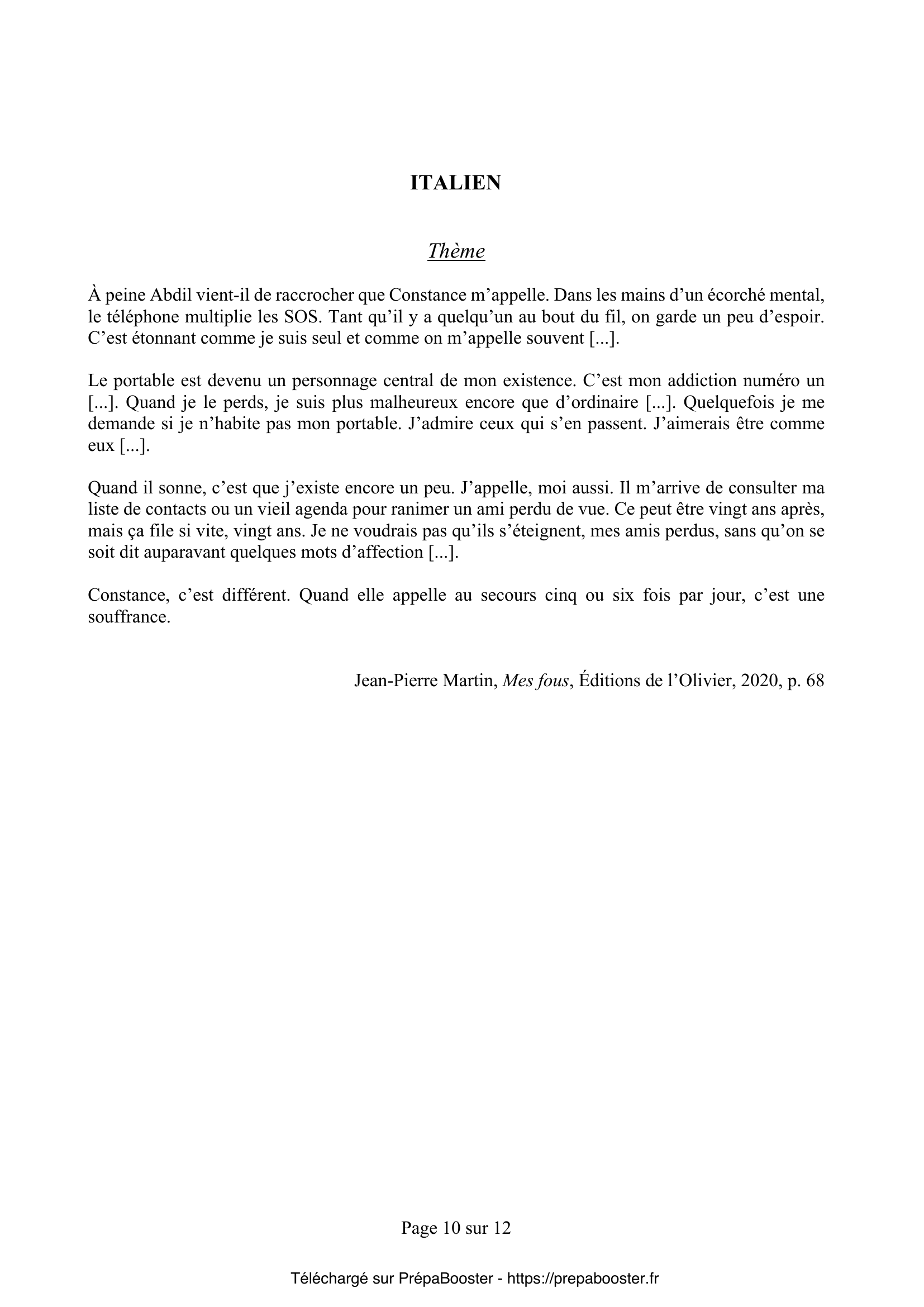 Énoncé Mines Ponts 2026 MP langues-1 – page 11 Énoncé Mines Ponts 2026 MP langues-1 – page 11