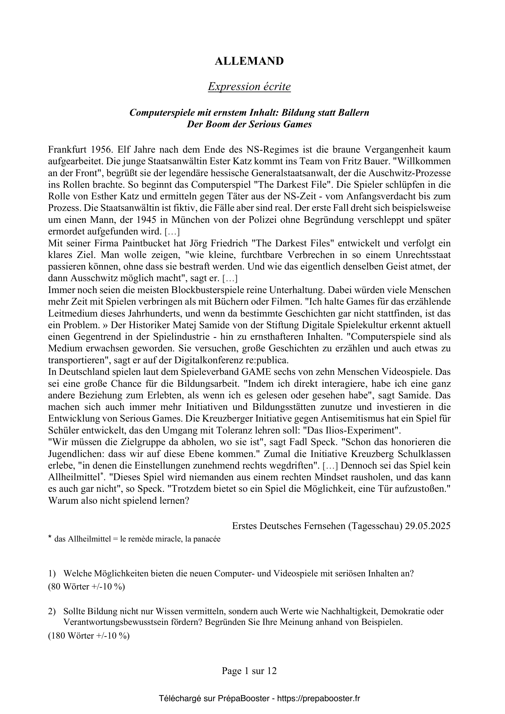 Énoncé Mines Ponts 2026 MP langues-1 – page 2 Énoncé Mines Ponts 2026 MP langues-1 – page 2