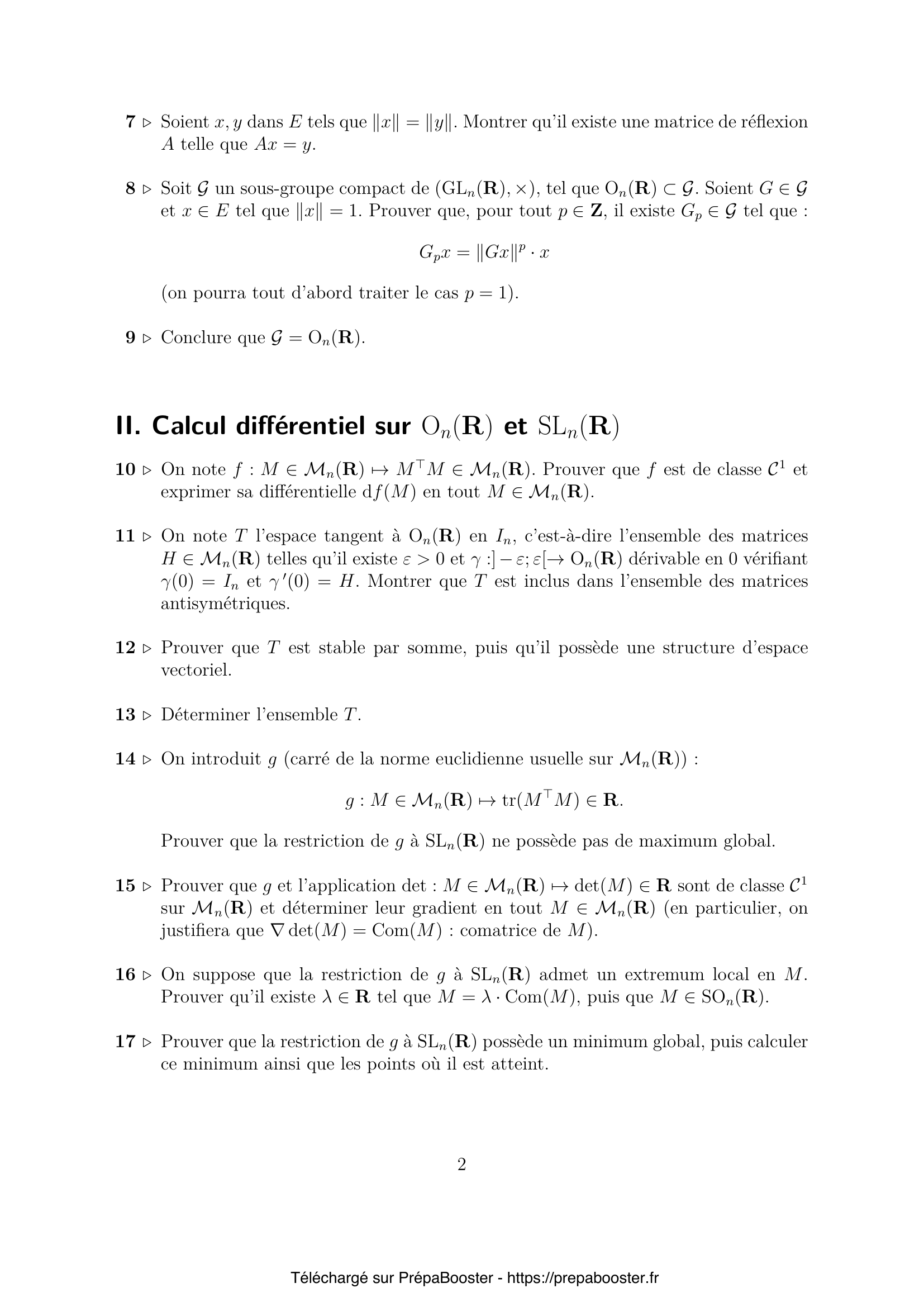 Énoncé Mines Ponts 2026 MP Maths 2 – page 3 Énoncé Mines Ponts 2026 MP Maths 2 – page 3
