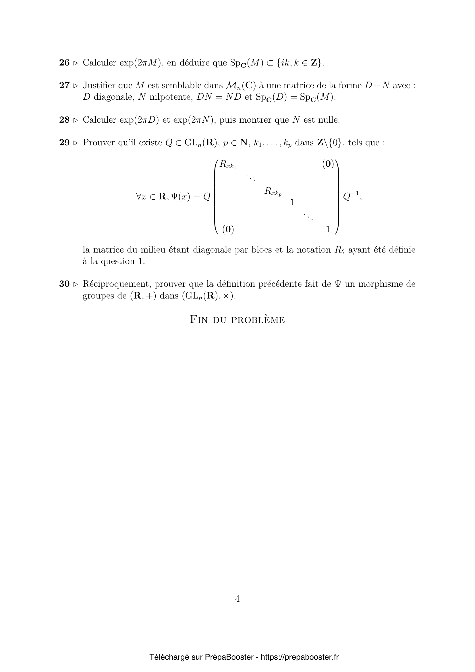 Énoncé Mines Ponts 2026 MP Maths 2 – page 5 Énoncé Mines Ponts 2026 MP Maths 2 – page 5