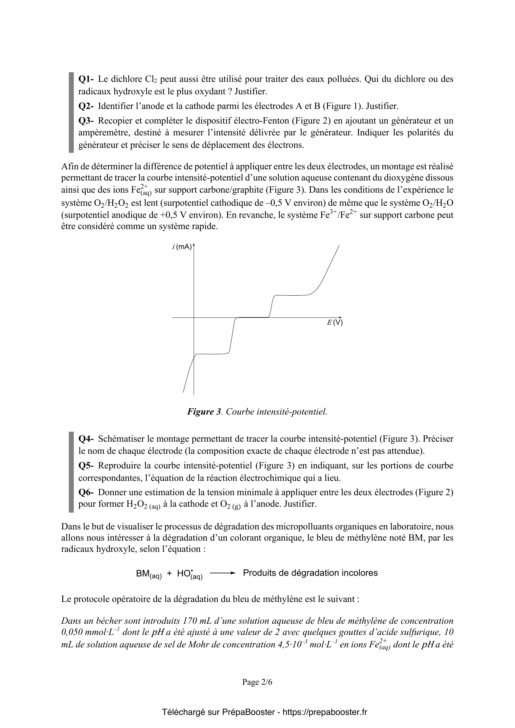 Énoncé Mines Ponts 2026 PSI chimie 1 – page 3 Énoncé Mines Ponts 2026 PSI chimie 1 – page 3