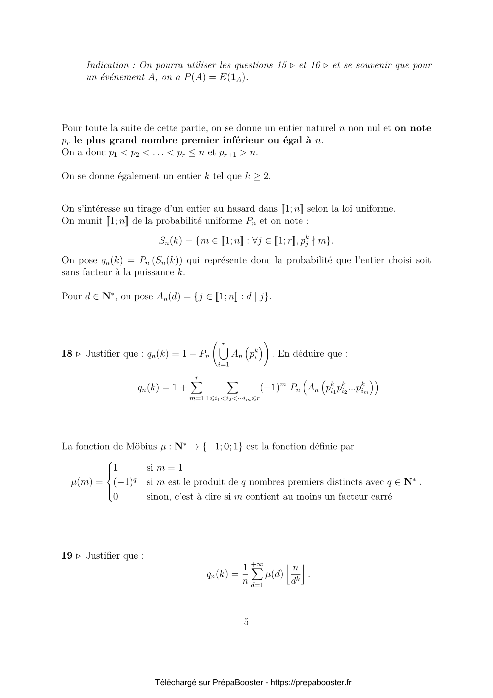 Énoncé Mines Ponts 2026 PSI Maths 2 – page 6 Énoncé Mines Ponts 2026 PSI Maths 2 – page 6