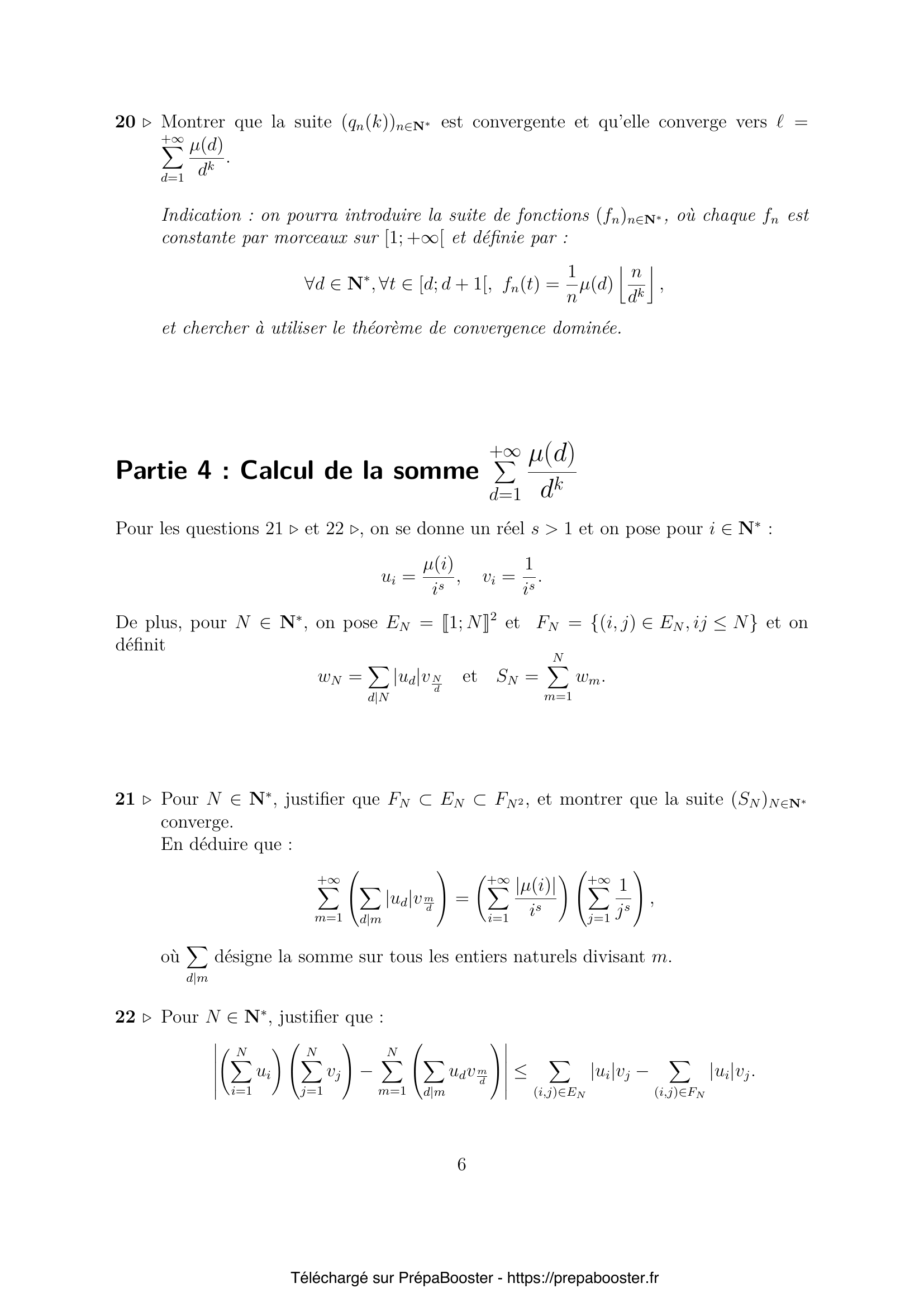 Énoncé Mines Ponts 2026 PSI Maths 2 – page 7 Énoncé Mines Ponts 2026 PSI Maths 2 – page 7