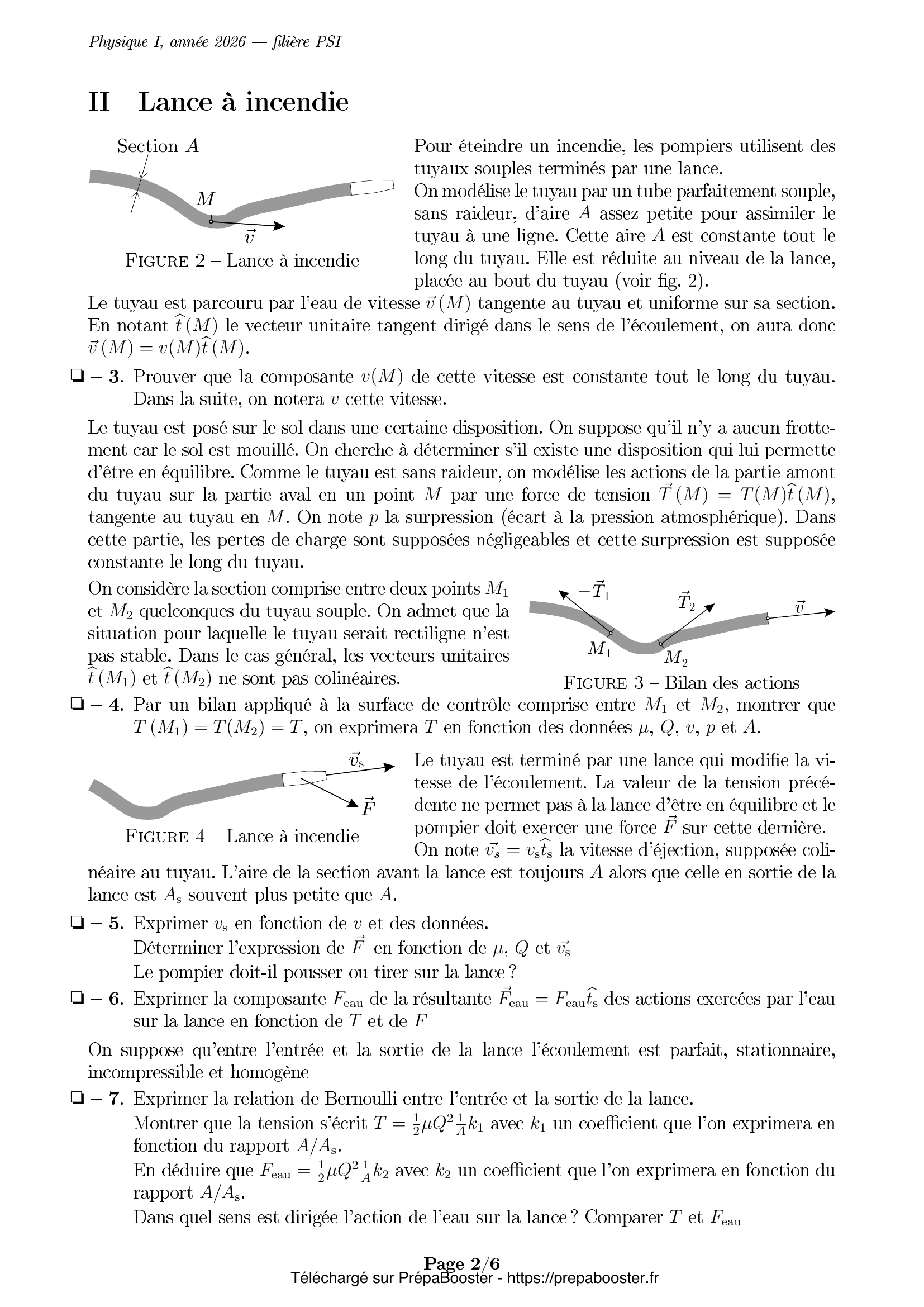 Énoncé Mines Ponts 2026 PSI Physique 1 – page 3 Énoncé Mines Ponts 2026 PSI Physique 1 – page 3