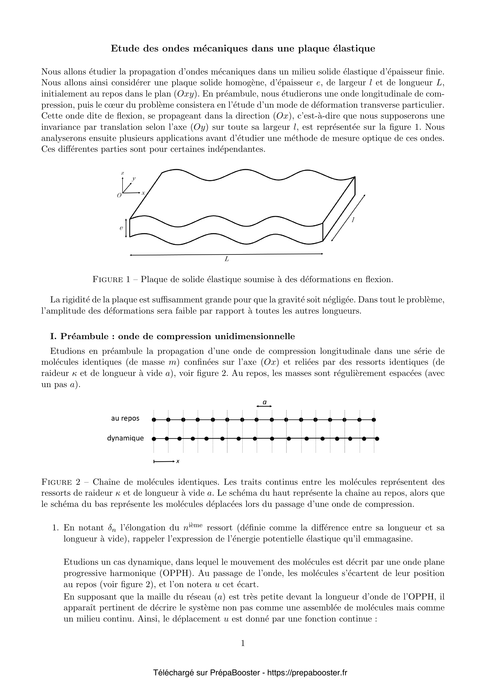 Énoncé XENS 2026 MP Physique 1 – page 2 Énoncé XENS 2026 MP Physique 1 – page 2